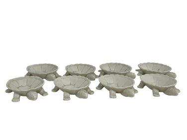 8 ITALIAN TURTLE SALT CELLARS FOR BONWIT TELLER 3"