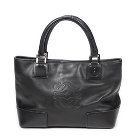 LOEWE ANAGRAM OPEN TOTE  GRAINED CALFSKIN LEATHER