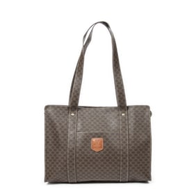 CELINE ZIP SHOPPING TOTE  MACADAM COATED CANVAS
