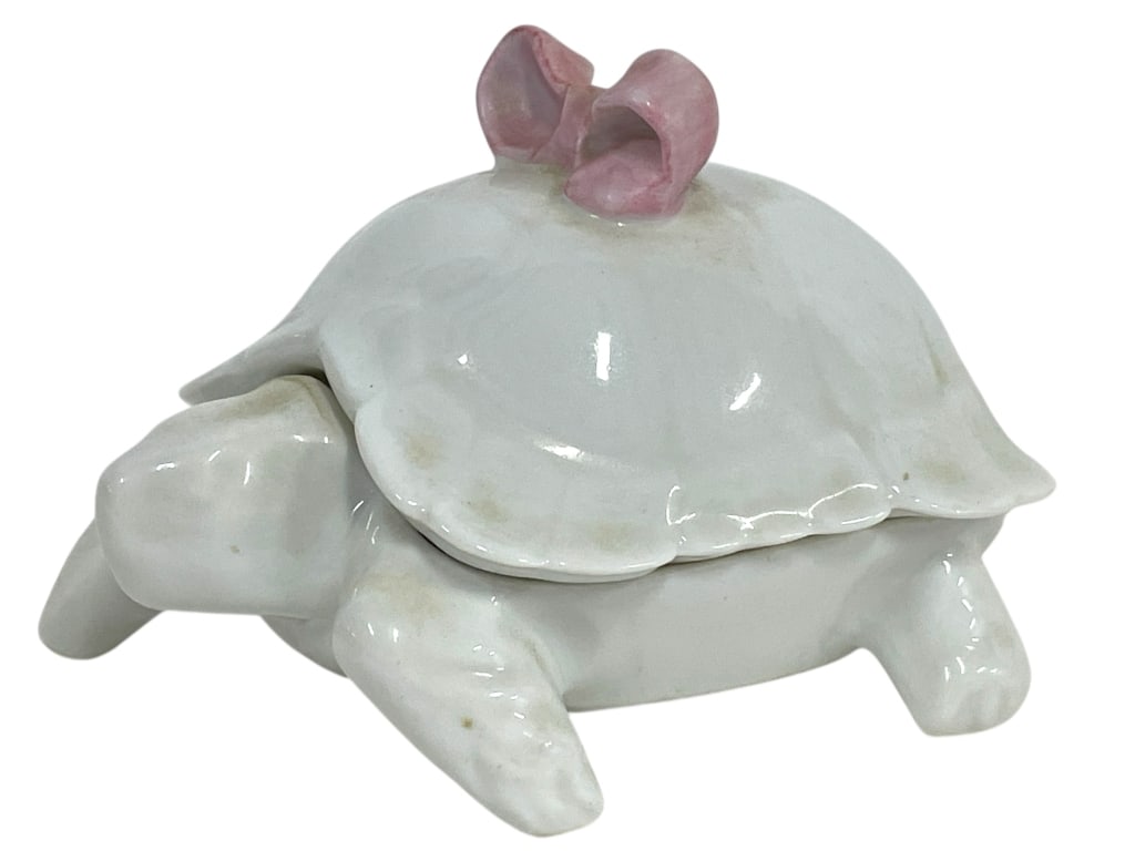 LIMOGES FRANCE PORCELAIN TURTLE TRINKET BOX 4" (1 of 7)