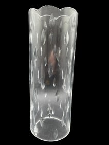 CUT CRYSTAL HURRICANE SHADE 10.5"