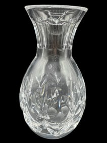 SIGNED CUT CRYSTAL BUD VASE 6"