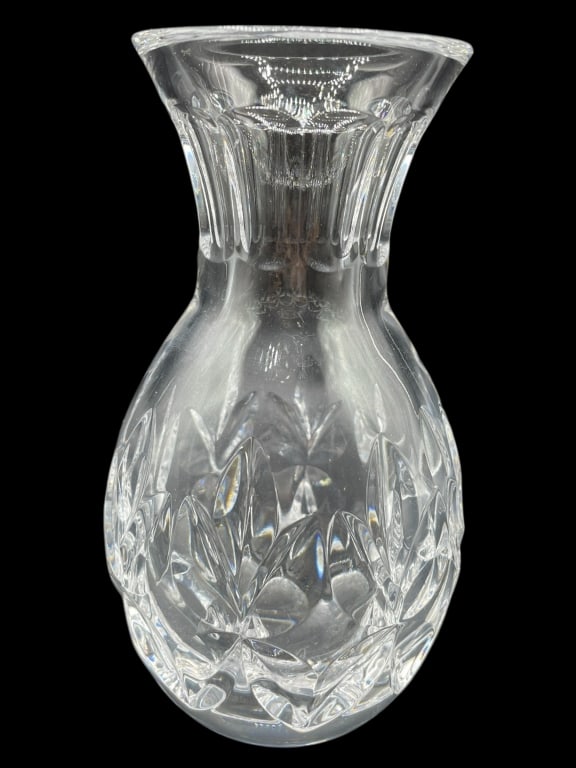 SIGNED CUT CRYSTAL BUD VASE 6" (1 of 4)