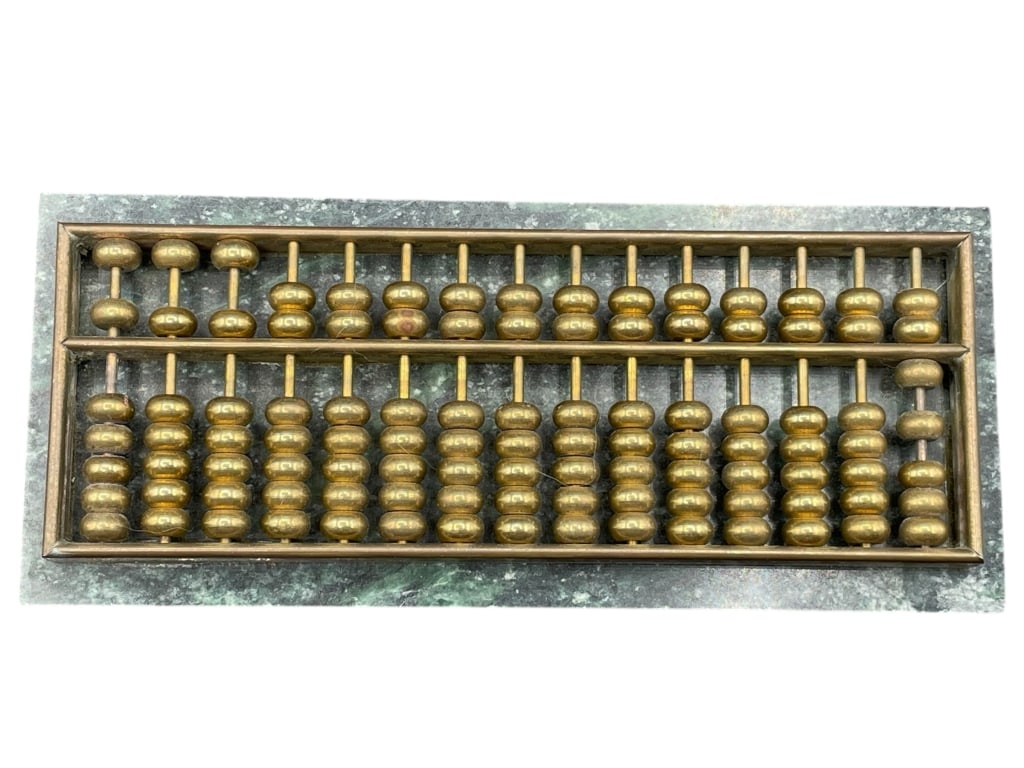 GATCO BRASS ABACUS ON MARBLE BASE 6" (1 of 6)