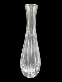 ELEGANT CUT CRYSTAL BUD VASE 8"