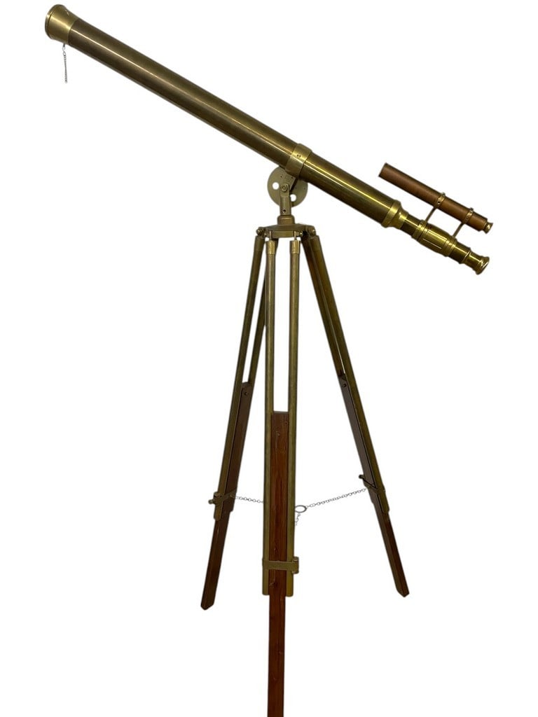 ANTIQUE ROSS LONDON BRASS REFRACTOR TELESCOPE (1 of 11)
