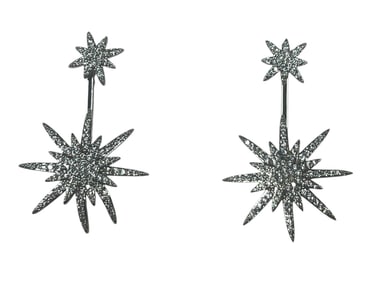 NEW EYE CANDY LUXE LUXURY SNOWFLAKE EARRINGS