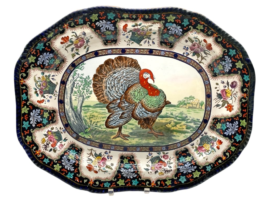 SPODE COPELAND PORCELAIN TURKEY PLATTER 22.5" (1 of 5)