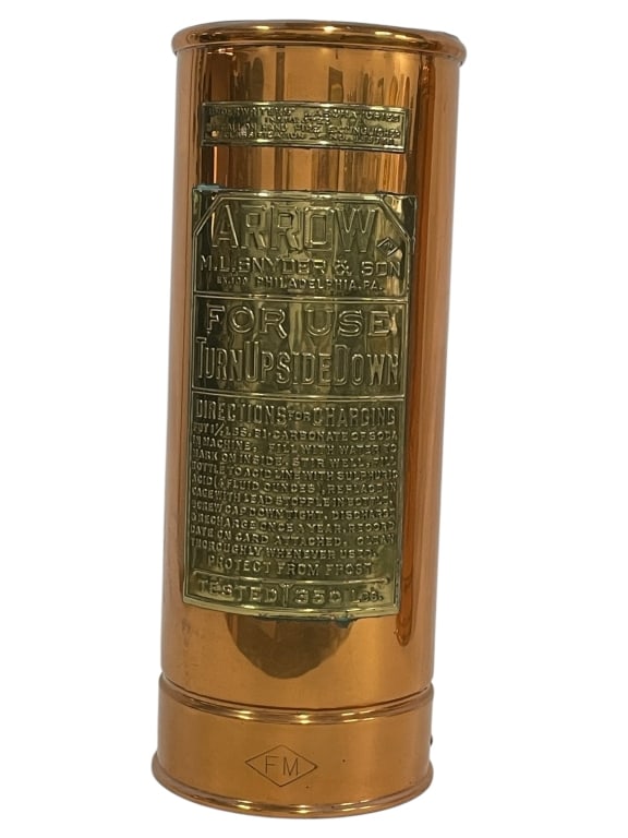 M.L. SNYDER & SON FIRE EXTINGUISHER CYLINDER 18.5" (1 of 6)