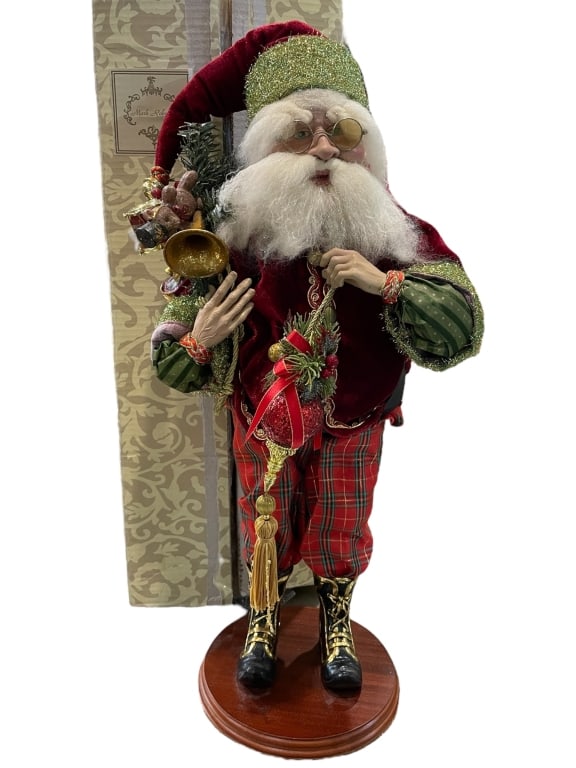 MARK ROBERTS SANTA WITH PRESENTS FIGURINE 24" (1 of 4)