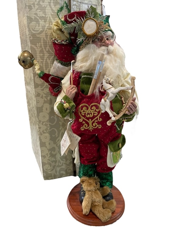 MARK ROBERTS “TOYMAKER SANTA" FIGURINE 24" (1 of 4)