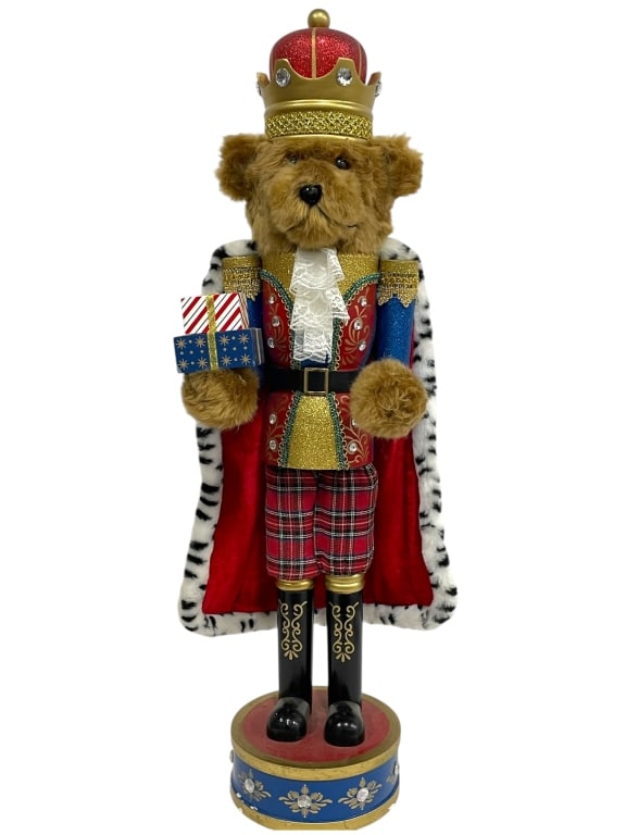 LARGE TEDDY BEAR NUTCRACKER KING FIGURE 3FT! (1 of 8)