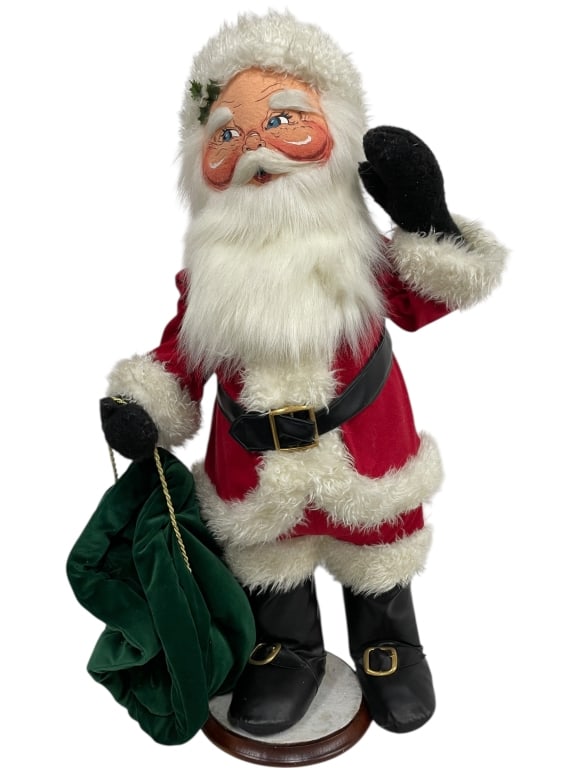 LARGE ANNALEE SANTA CLAUS W SACK OF GIFTS 3FT! (1 of 7)