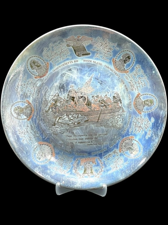 REED & BARTON STERLING BICENTENNIAL PLATE 450G (1 of 5)