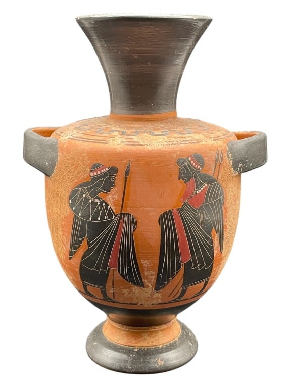 GREEK-STYLE FIGURE POTTERY VASE 10" (1 of 6)