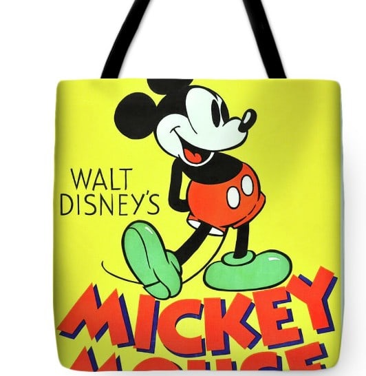 NEW! MICKEY MOUSE POP ART MOVIE POSTER TOTE BAG (1 of 2)