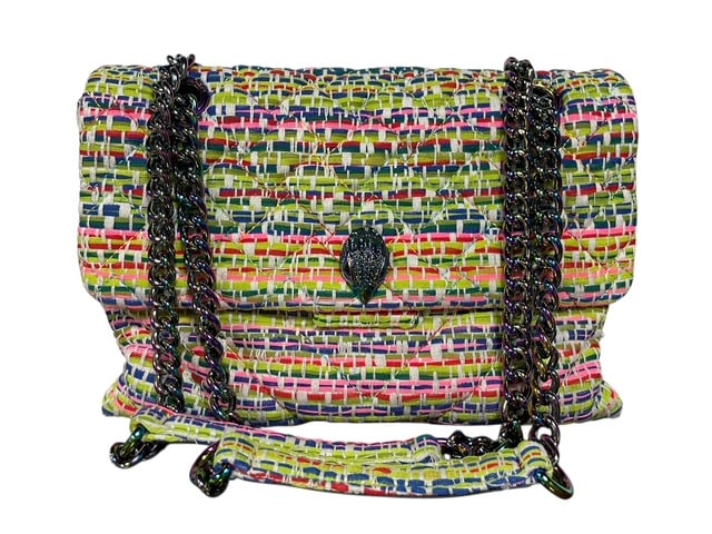 KURT GEIGER KENSINGTON LARGE TWEED COLOR BAG PURSE (1 of 11)