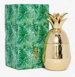 NIB THE PINEAPPLE CO. GOLD PINEAPPLE 12OZ TUMBLER