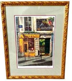 FRAMED LOUVRE PRINT 230/550 20"