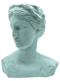 GREEK GODDESS BUST SCULPTURE