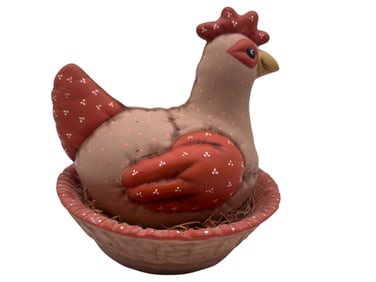 VTG KIMPPLE MODE COMPANY TERRACOTTA NESTING HENS