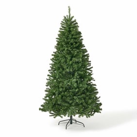 7FT GREEN PRE-LIT ARTIFICIAL CHRISTMAS TREE IN BOX
