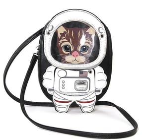 NEW ASTRONAUT CAT CROSSBODY BAG
