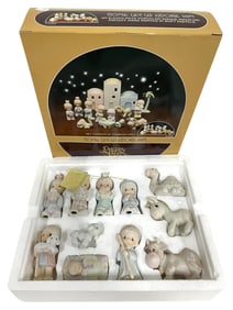 PRECIOUS MOMENTS MINIATURE NATIVITY SET 11-PIECE