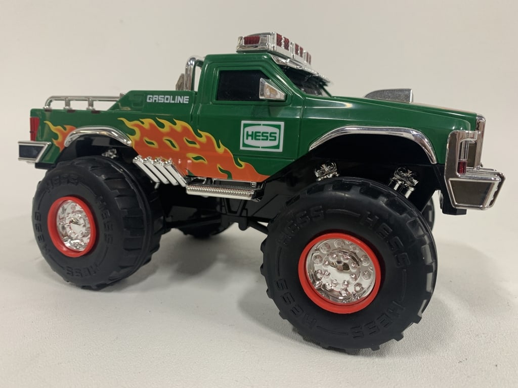 HESS MONSTER TRUCK WITH FLAME GRAPHICS 11" (1 of 7)