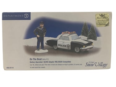 DEPARTMENT 56 “ON THE BEAT?? POLICE CAR SET
