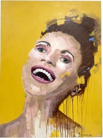 GABRIELA KRAUS CONTEMPORARY PORTRAIT PAINTING 40"