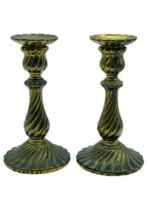 PAIR OF VINTAGE BRASS CANDLESTICKS 9"