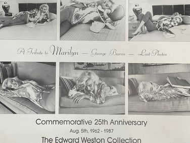 MARILYN MONROE COMMEMORATIVE POSTER GEORGE BARRIS