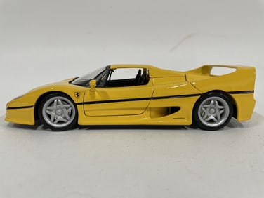 FERRARI F50 YELLOW DIECAST MODEL CAR 10"