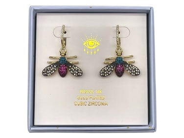 NEW! EYECANDY VOLAR BEE EARRINGS