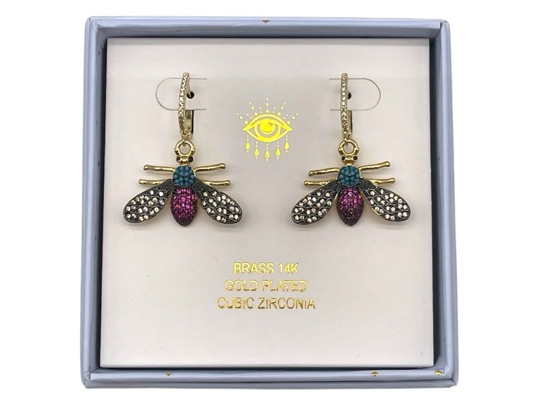 NEW! EYECANDY VOLAR BEE EARRINGS (1 of 4)
