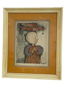 RODO BOULANGER FRAMED LITHOGRAPH 117/200 22"