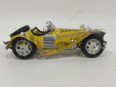 RECYCLED SCHWEPPES TONIC CAN CAR MODEL