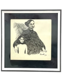 RENATO '74 ORIGINAL PEN AND INK DRAWING 10"