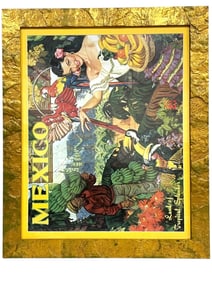 VINTAGE-STYLE MEXICO TRAVEL POSTER 35"