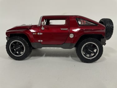 HUMMER HX CONCEPT DIECAST MODEL CAR RED 10"