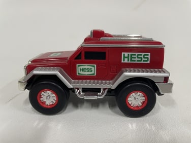 HESS RED ARMORED TRUCK DIECAST MODEL 4"