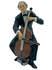 ROYAL DOULTON "THE CELLIST" PORCELAIN FIGURINE 8"