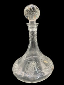 CLARENBRIDGE CRYSTAL IRELAND "BERMUDA" ENGRAVED