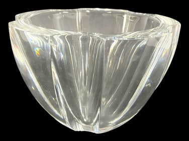 ORREFORS SCANDINAVIAN MODERN CRYSTAL BOWL 6.5"