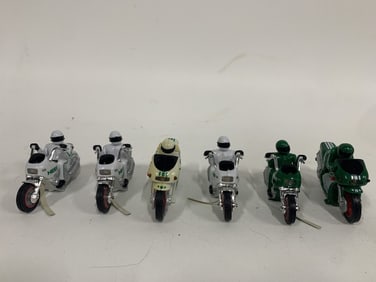 SET OF 6 HESS MOTORCYCLES MINIATURE COLLECTIBLES