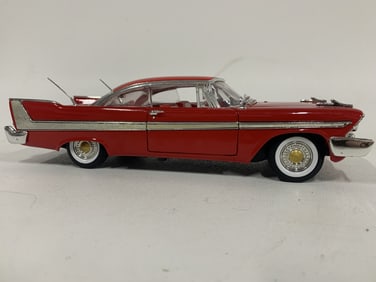1958 PLYMOUTH FURY DIECAST MODEL CAR 12"