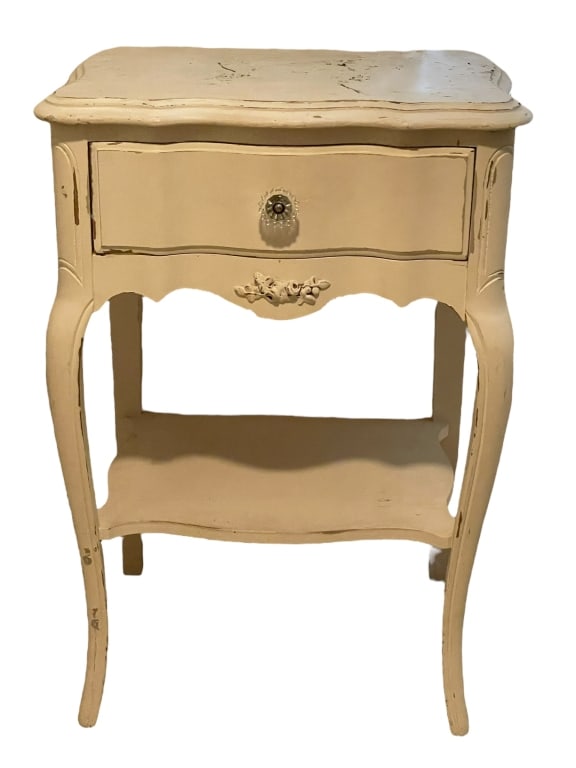 FRENCH PROVINCIAL STYLE NIGHTSTAND (1 of 8)