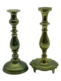 PAIR OF VINTAGE BRASS CANDLESTICKS 11"