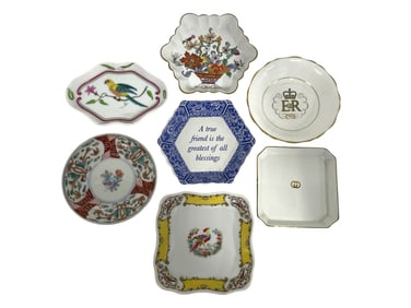 7 ASSORTED PORCELIAN TRINKET DISHES